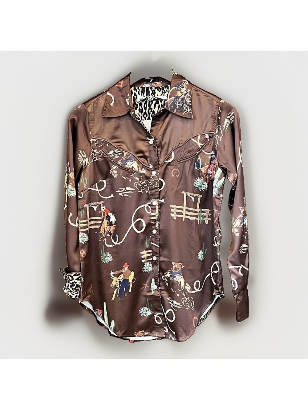 NWT Rodeo Quincy EL RODEO button-up shirt size small. NEW!